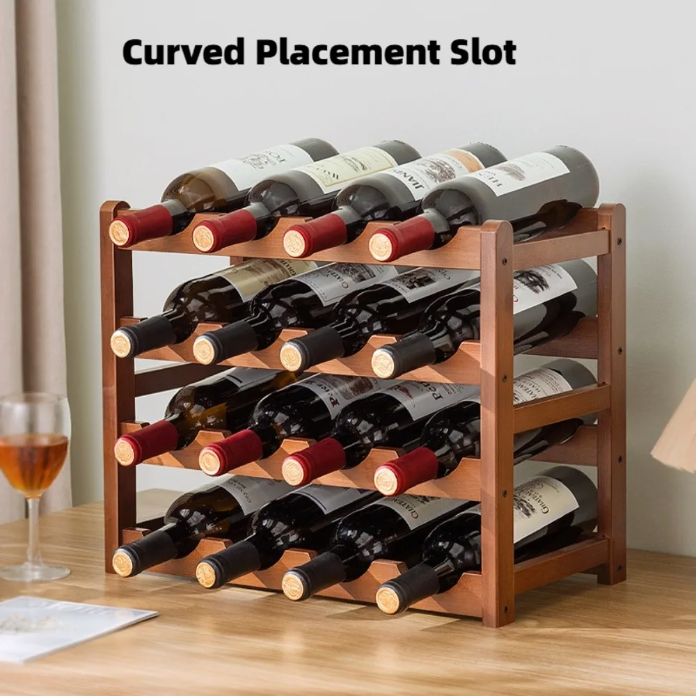 Bambus Weinregal Mehrschichtige Rotwein Anzeige Gestelle Wohnzimmer Ornament Weinregale Schreibtisch Originalität sterben Weinflaschenhalterung