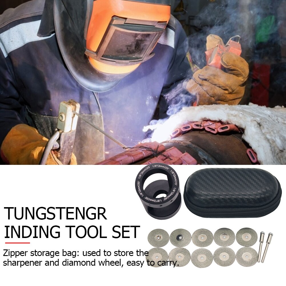 Tungsten Electrode Sharpener Sharpen Tool Set Tungsten Needles Welding Rods Needles Grinder Aluminum Electrodes Sharpen Tool