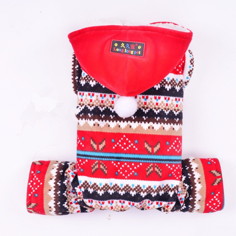 ZNZT Hondenkleding Chinees Nieuwjaar Hondenkleding Winter Huisdier Jas Outfit Kledingstuk Hond Tang Pak Cheongsam Puppy Kostuum Kleine Hond KETting Kleding Honden Of Katten Halloween