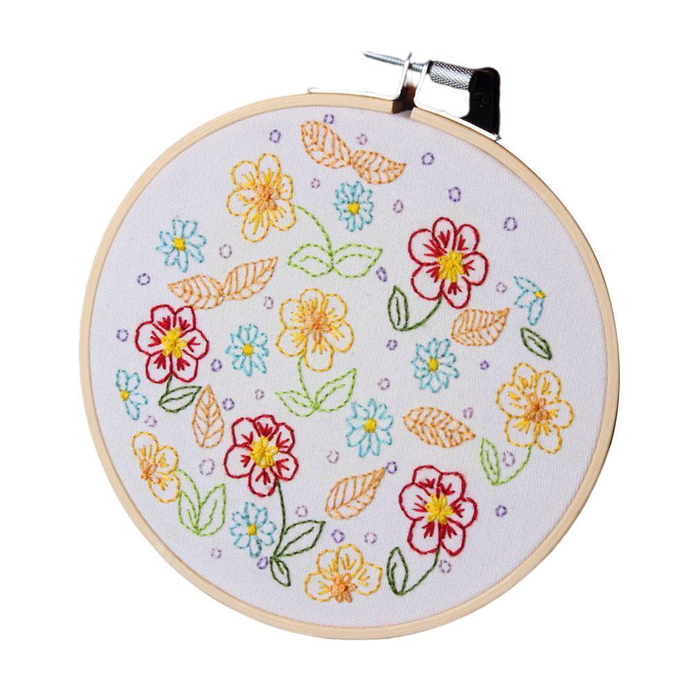 3D DIY Embroidery Materials Package Plant Heart Handcraft Embroidery Kits For Beginners Embroidery Frame Sewing Set J1P6