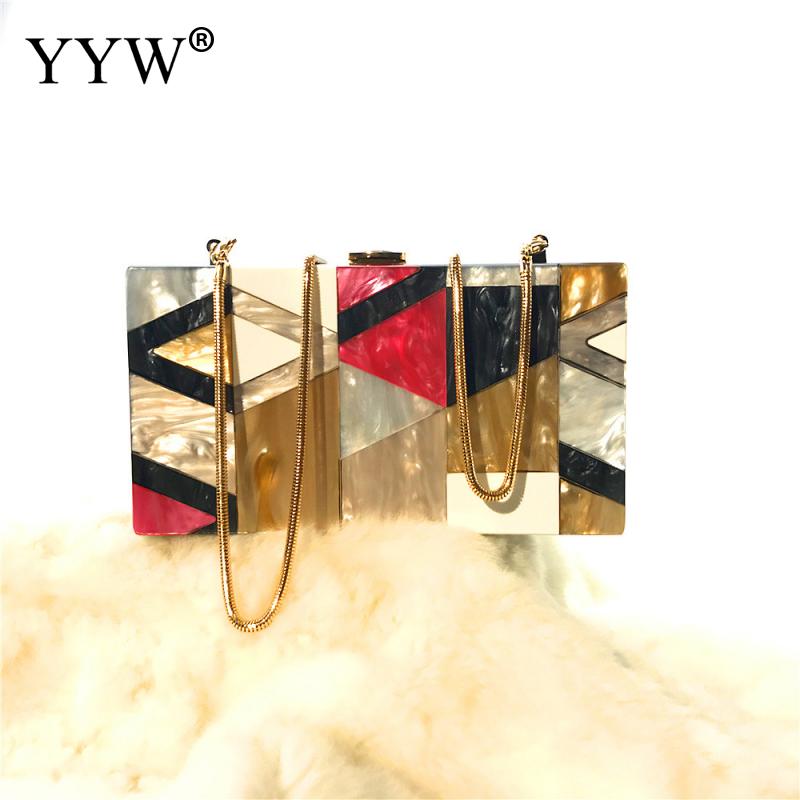 Women Messenger Bags Brand Luxury Acrylic Geometric Lattice Patchwork Handbag Party Prom Clutch Woman Evening Bag: gray