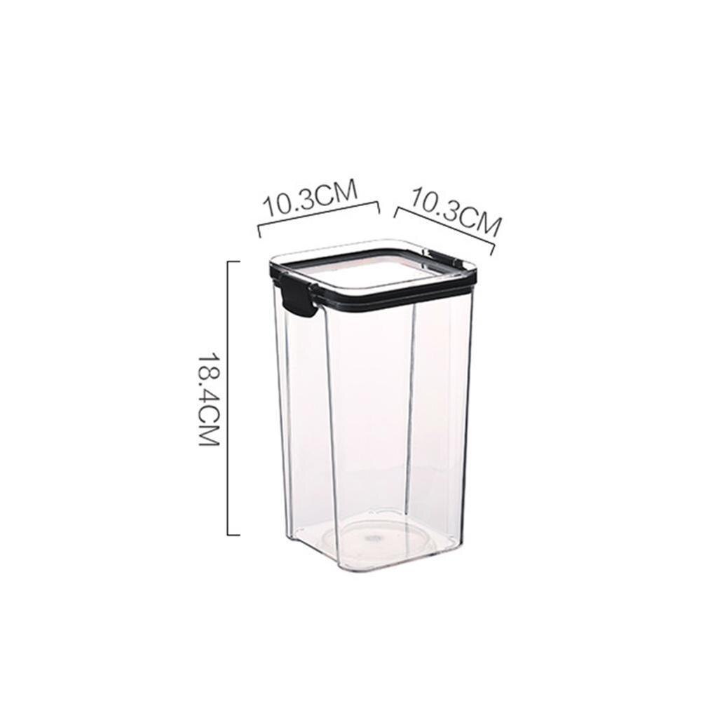 Food Storage Containers, Airtight Cans, Plastic Storage Boxes, Stackable Food Storage Boxes, Kitchen Refrigerator Storage Tanks: 1300ML