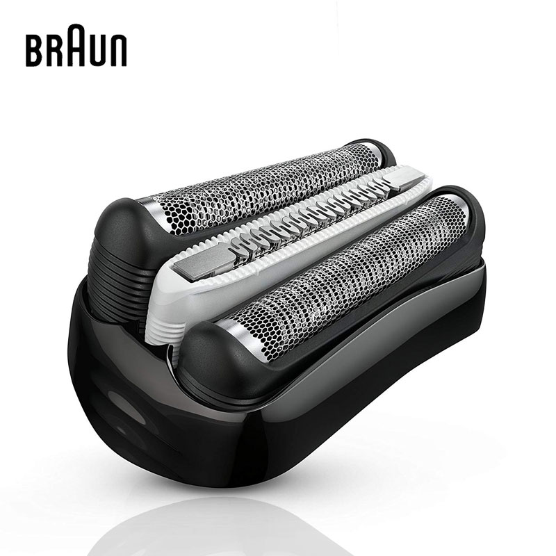 Braun-Cabezal de afeitadora 32B para hombre, cortador de papel de aluminio, Cassette negro, cuchilla de repuesto para Afeitadora eléctrica 3000s 3010s 3040s 3050cc 3070cc