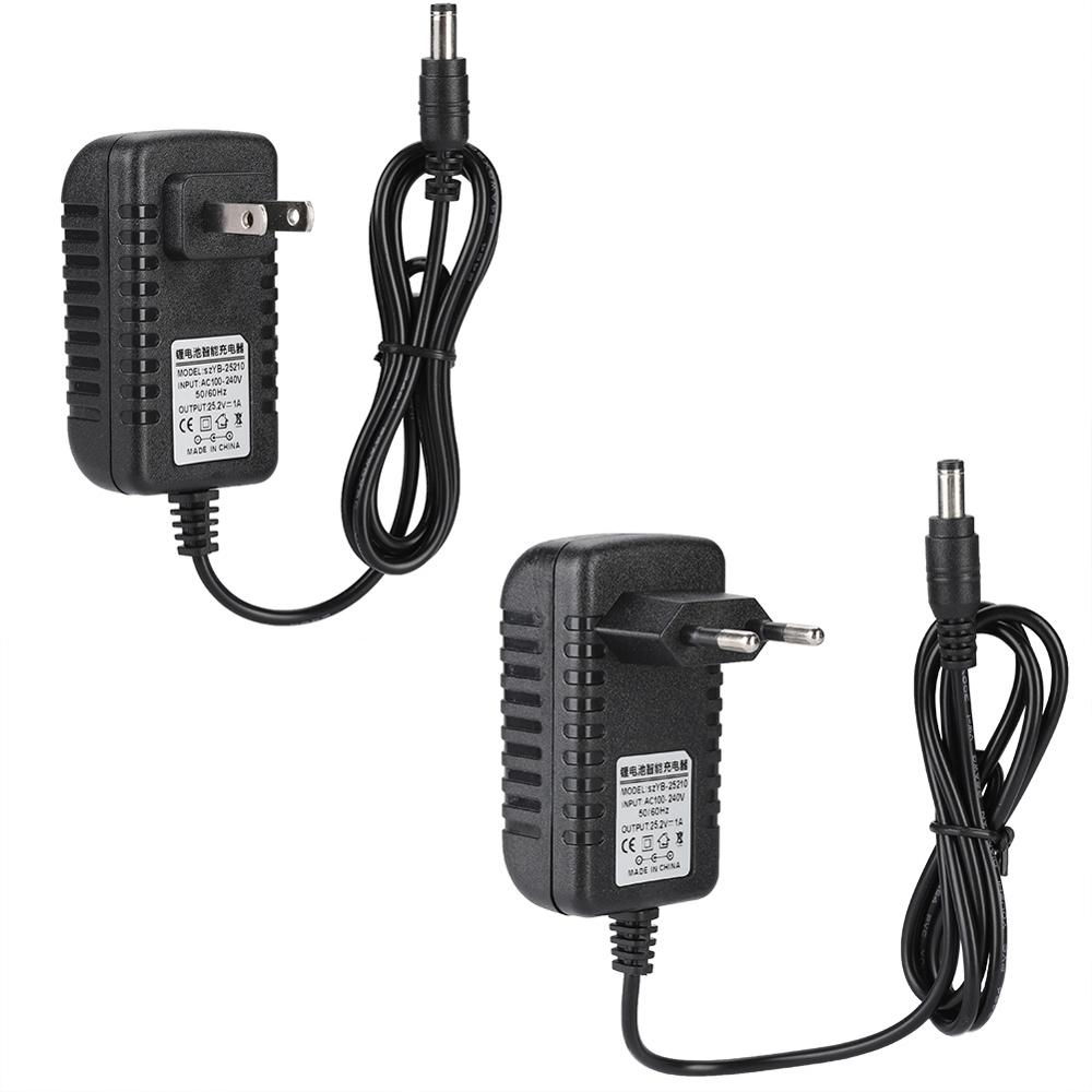 25,2 V/1A Schnelle Lade Li-Ion Ladegerät Adapter 100-240V Eingang mit Multi-ebene Schutze Schnelle lade Lithium-Batterie Ladegerät