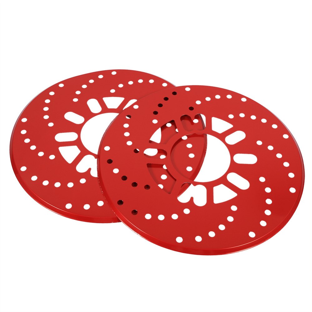 1 Set Auto Aluminium Schijfremrotor Trim Decoratieve Covers Retrofit 26Cm Rood