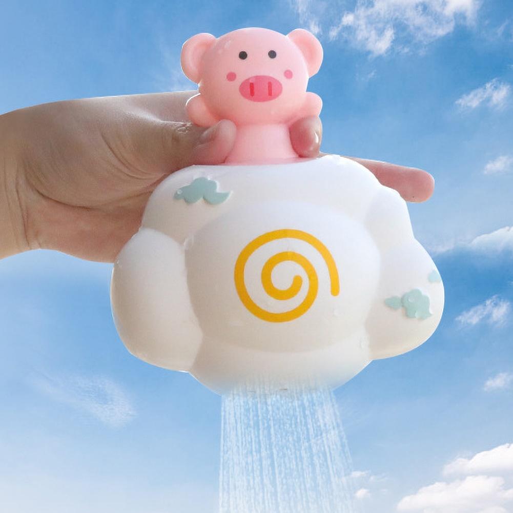 Cute Baby Cartoon Pig Bear Elephant Water Spray Sprinkle Cloud Bathing Play Garden Swimming Pool Toy