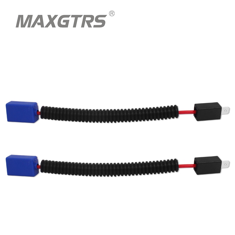 Adaptador hembra de cerámica H1 H4 H7 H11 9005 9006 HB3 HB4, Conector de Cable de coche para bombilla LED HID, 2 uds.