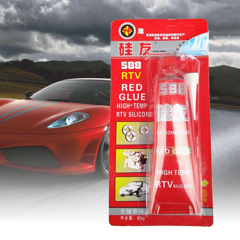 85g Strong Adhesive Glue High Temperature Sealant Waterproof RTV Red Fastening Glue for Car Vehicle Motor Gap Seal Repair Tools