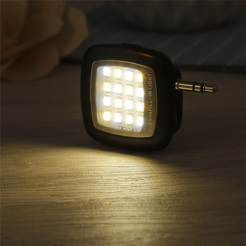 high performance Portable 16 LED Selfie Flash Fill Flash Light for Samsung HUAWEI iPhone Smartphone