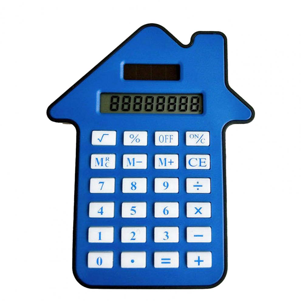 Calculator LCD Display High Accuracy ABS Dual Power Handheld Calculator Large and Sensitive Button Durable Portable for Home