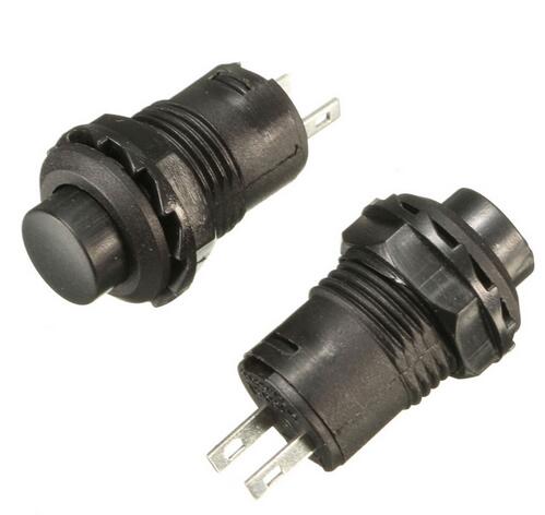 Newest 10pcs 12V Car Boat Dash Locking Latching OFF- ON Push Button Switch Black 12mm