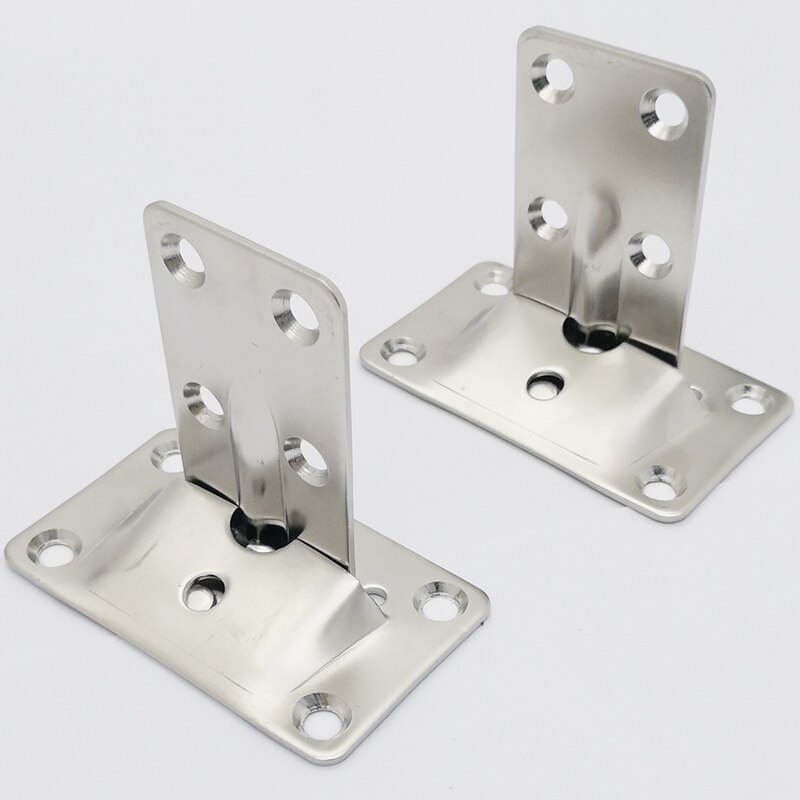 2 Set Marine Grade Stainless Steel Table Bracket Set Removable Multiple Usage for House Boat Marine Accessories Hardware