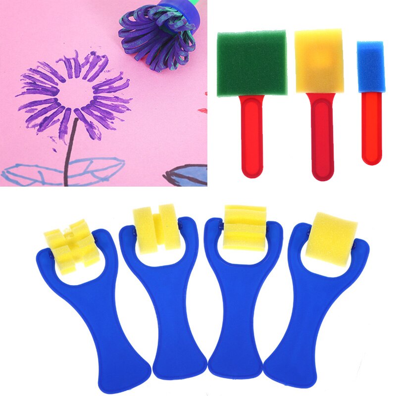 Graffiti Art Drawing Painting Supplies School Stationery Supplies Rotate Spin Sponge Foam Painting Roller Brushes