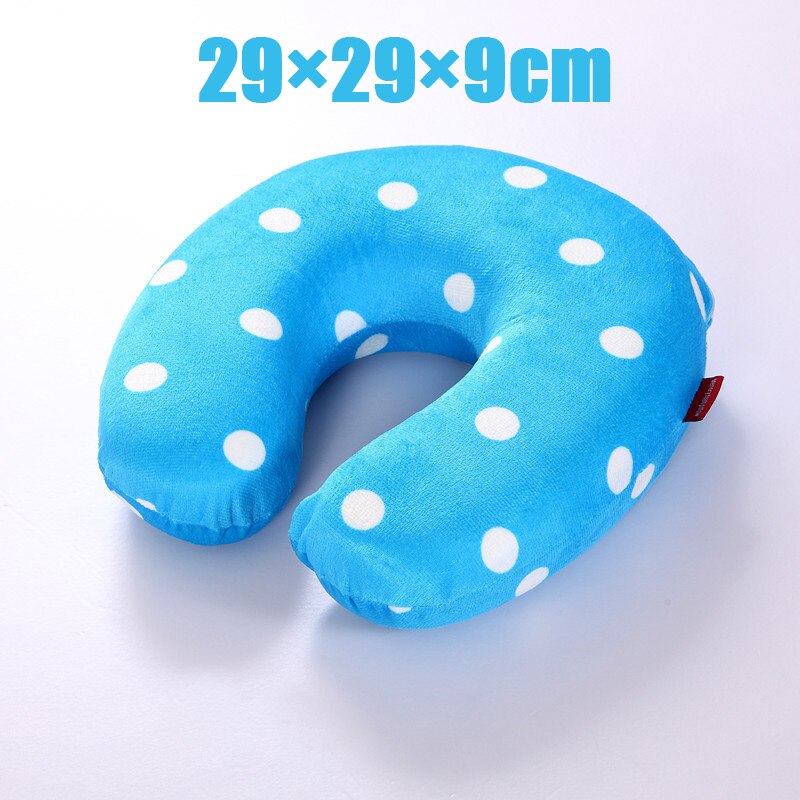 U form latex minne skum resekudde ortopedisk hals kontor / massage / resekuddar almohada anti-ronquido med sammet rock