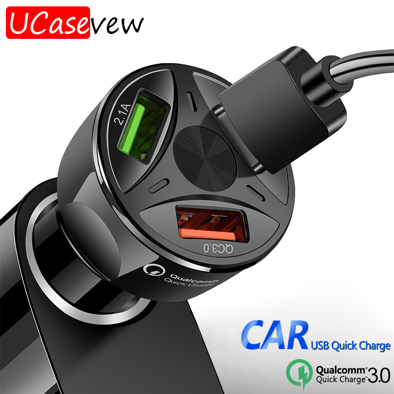 3.0 4.0 Car Quick Charger Auto USB QC3.0 Fast Charging Splitter Universal for iPhone Samsung Huawei Mobile Phone Car Chargers