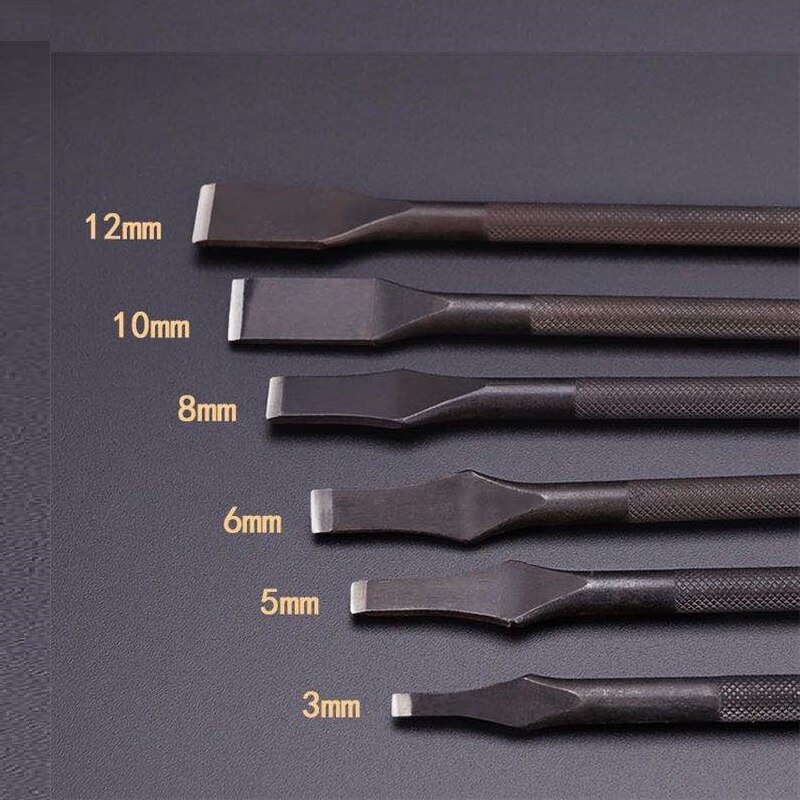 Leather Craft Tools Slot Punches 3/5/6/8/10/12mm Hole Punches Straight Punch Cutter Tools DIY Leather Craft Hand Work Tool