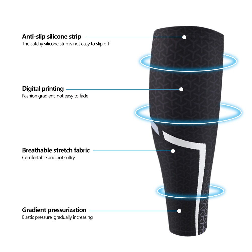 1PC Calf Compression Sleeves Leg Sports Compression Socks Runners Shin Splint Varicose Vein Calf Pain Relief Calf Guards