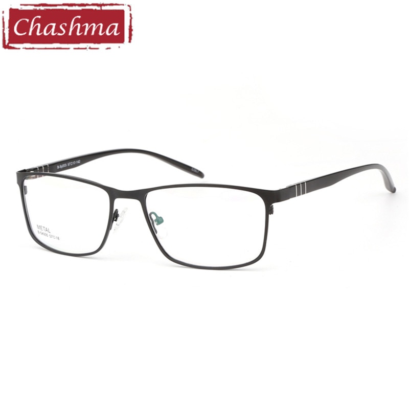 Chashma Brand Large Frame Alloy Eyeglasses Diopter Glasses Frames Men Big Mens Glasses Optical for Wide Face Frame Width 142 mm