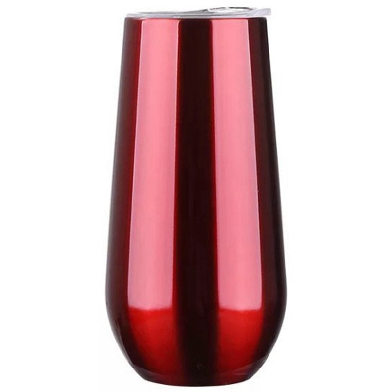 Slim edition æggeskal kop rustfrit stål vakuum isolering beholder hjem rødvin glas europæisk stil: Default Title