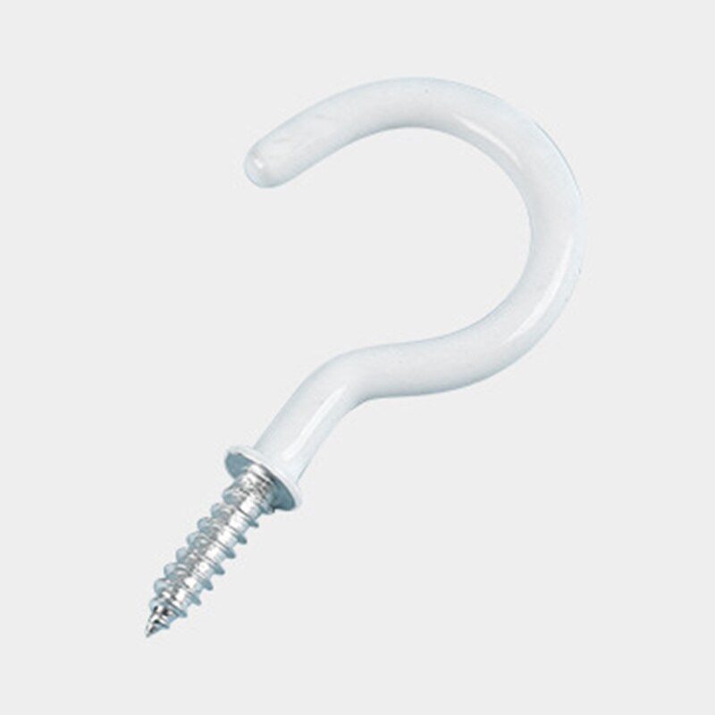 5 stuks 2.9 " bekerhaak plafondhaken fijne goede vinyl gecoate schroefhanger voor binnen- en buitengebruik plafondhaak draaibare haken tob