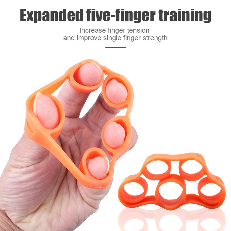 5 stk / sæt fitnessudstyr sæt justerbart håndgreb finger underarm styrke muskel opsving tung hånd gribetræner
