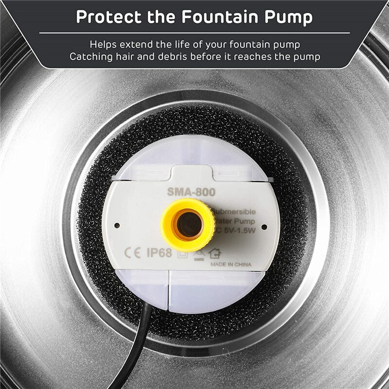 Huisdier Fontein Filter Vervanging Filters Schuim Voor 304 Rvs Kat Drinker Fontein Filters Waterpomp