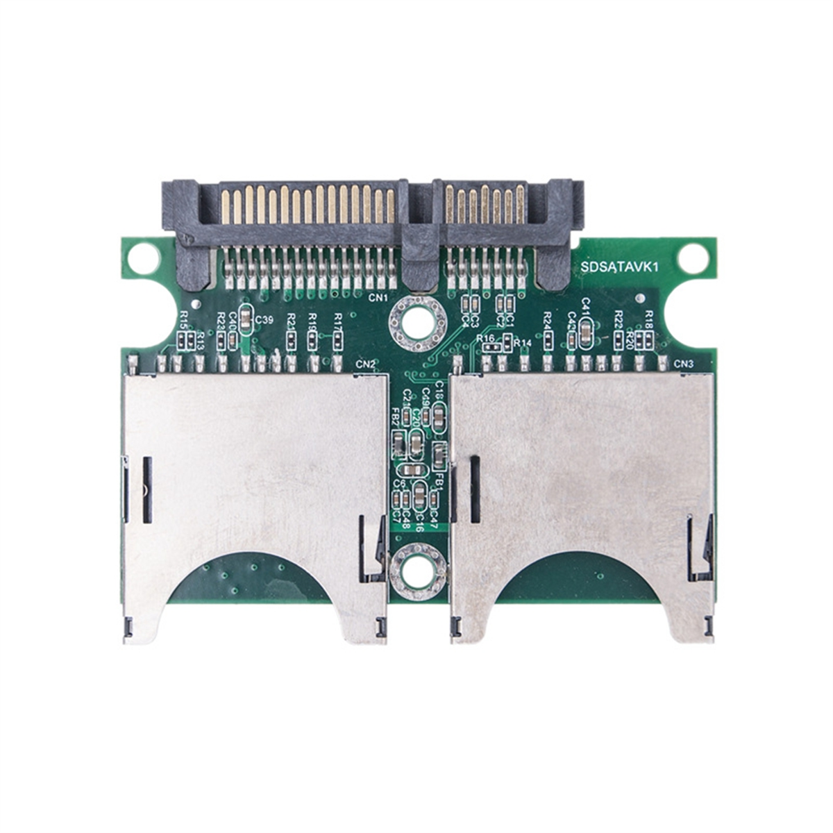 M16KDual SD to SATA Converter Industrial-Grade SD to SATA Adapter Card 15PIN+7PIN SD to Serial Adapter Card