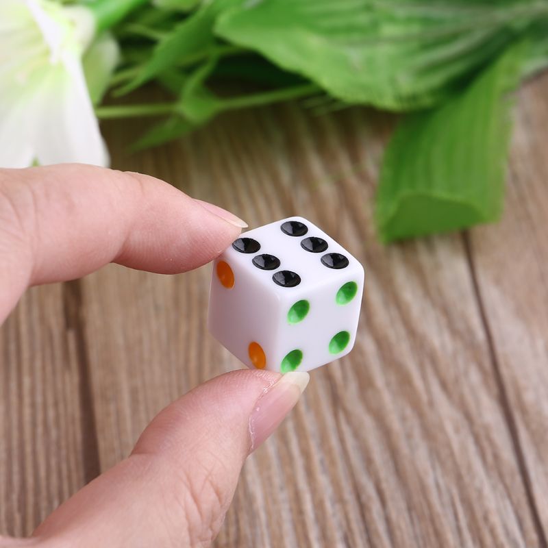 10 Stks/set D6 Zes Zijdig Spot Dobbelstenen Vierkante Opaque Dices Rol Playing Game Voor Party
