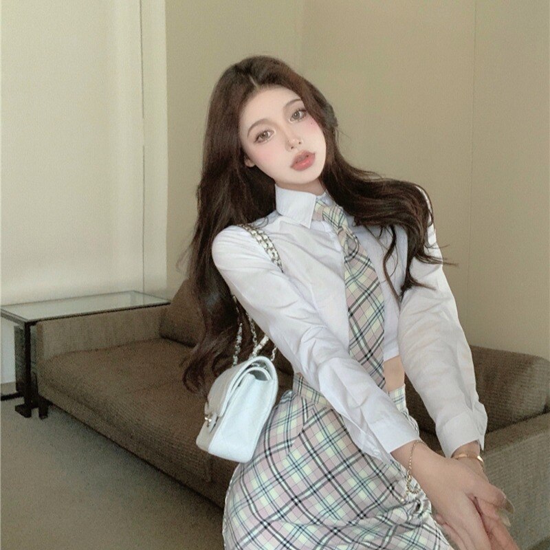 2022 japanese korean style girl jk uniform pure desire school uniform ol two-piece set coaplay pack hip skirt party clothing