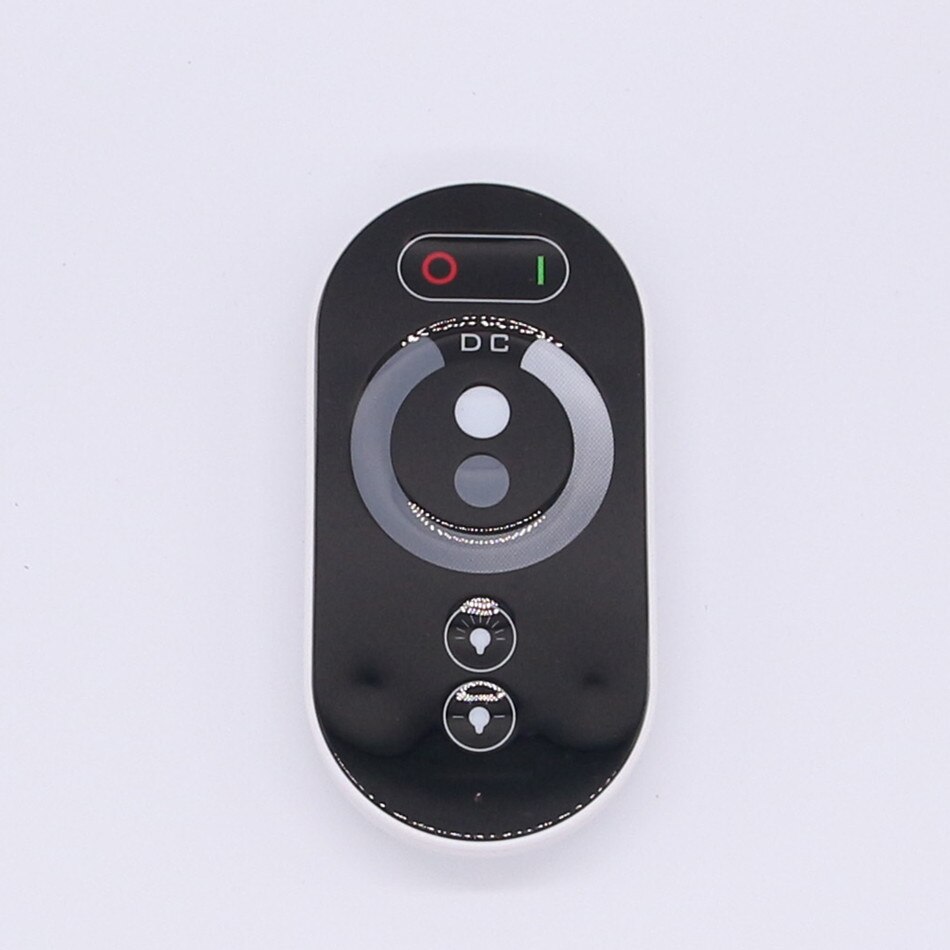Dc 12-24 v 6a/ch 3 kanaler de un solo farve negro rf controlador led kontrol fjernbetjening taktil komplet para tira de luz led lys c