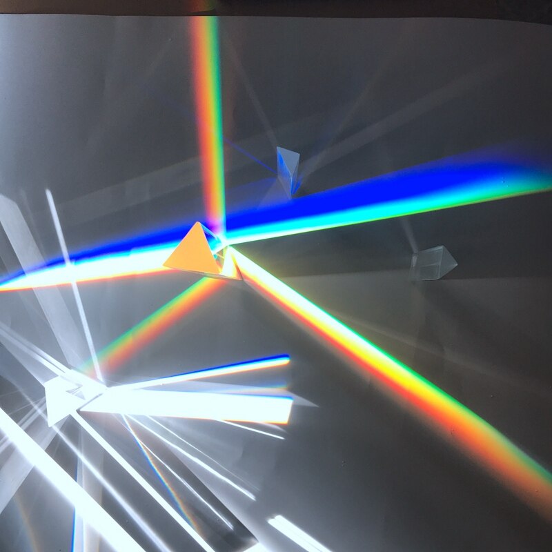 30mm * 30mm * 100mm Gleichseitiges Dreiecks Prisma Fotografie Regenbogen Prisma Optische Experiment Foto