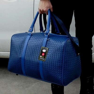 Rejsetaske stor kapacitet mænd håndbagage rejsetasker læder håndtaske multifunktionel skuldertaske bolsos weeke sa -8