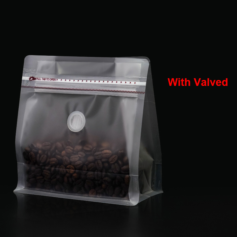 Lot de 20 sacs à café à valve épaisse, emballage de stockage de thé à domicile refermable, fermeture à glissière, sac debout en papier d'aluminium: M / Orange