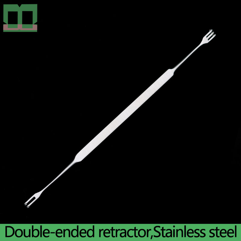 Ophthalmic dacryocyst retractor titanium legering rustfrit stål de to klør tre kløer double-ended retractor single-end: Børstet skifer