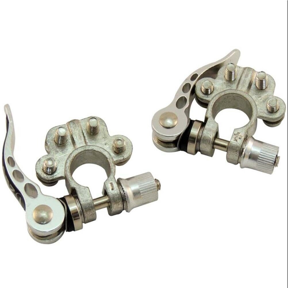 2 PCS 12V 24V Car Battery Terminal Wire Cable Clamp Terminal Quick Disconnect Shut-Off Connectors For Car Auto Accessories
