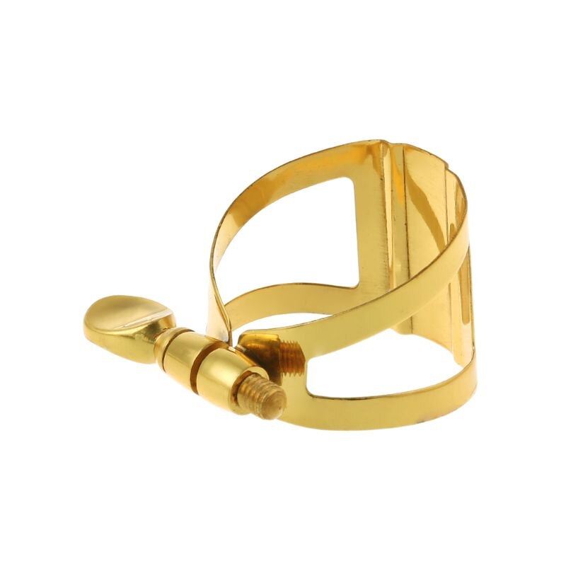 1 Pc Soprano Alto Tenor Saxophone Clarinet In Bb Flexibility Gold Mouthpiece Ligature Accessories 4 Styles: B