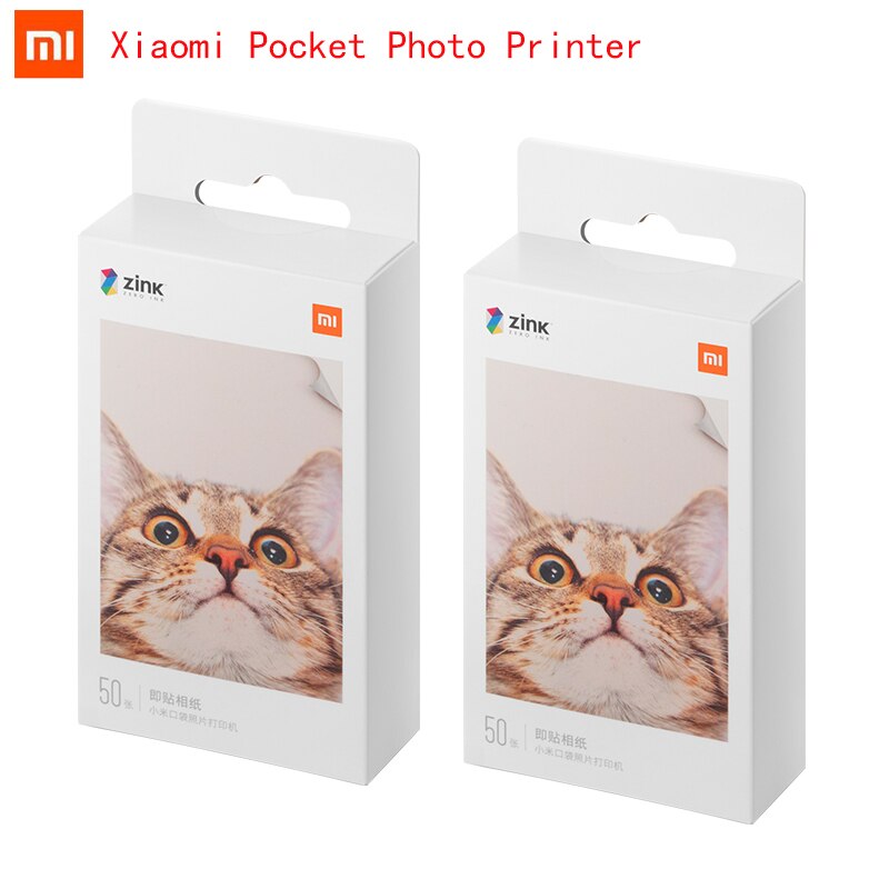 Printer Xiaomi Zink Pocket Printer Papier Zelfklevend Photo Print Lakens Xiaomi 3-Inch Mini Pocket Photo papier