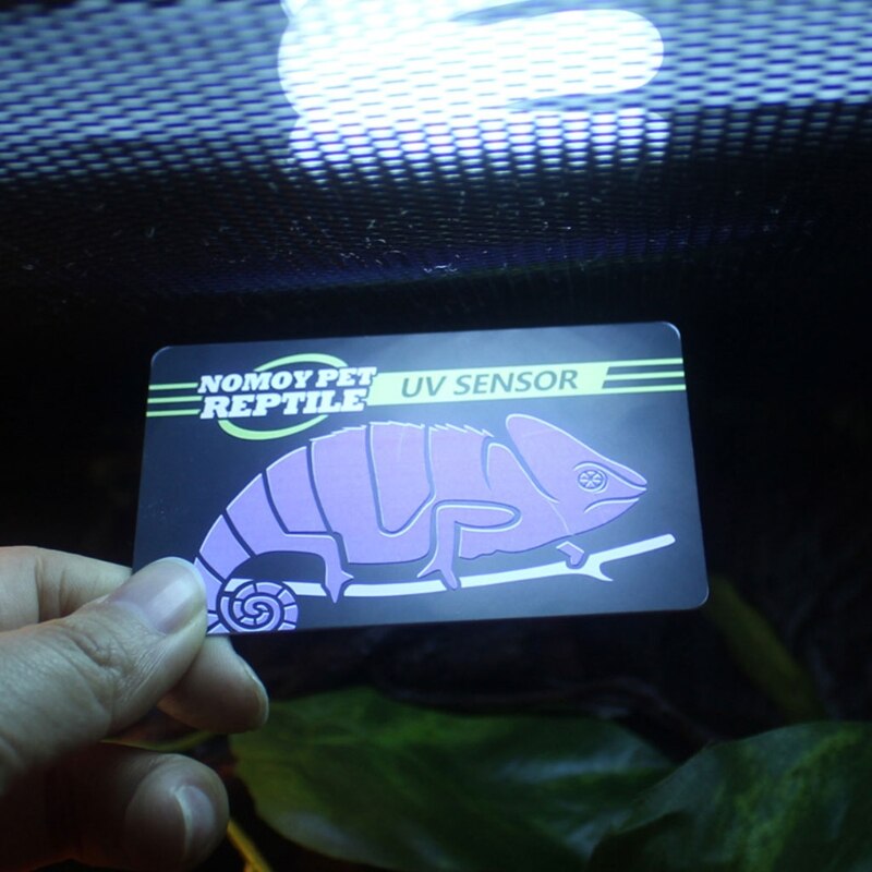 Reptile UVB Light Lamp Bulb Test Card UV Tests Paper Tester Meter Pet Supplies L5YE