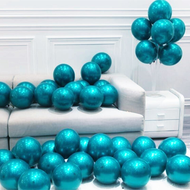 30 Pcs 15 Sets 10inch Double Layer Parel Teal Green Latex Ballon Turquoise Helium Premium Ballonnen Verjaardag Bruiloft decor