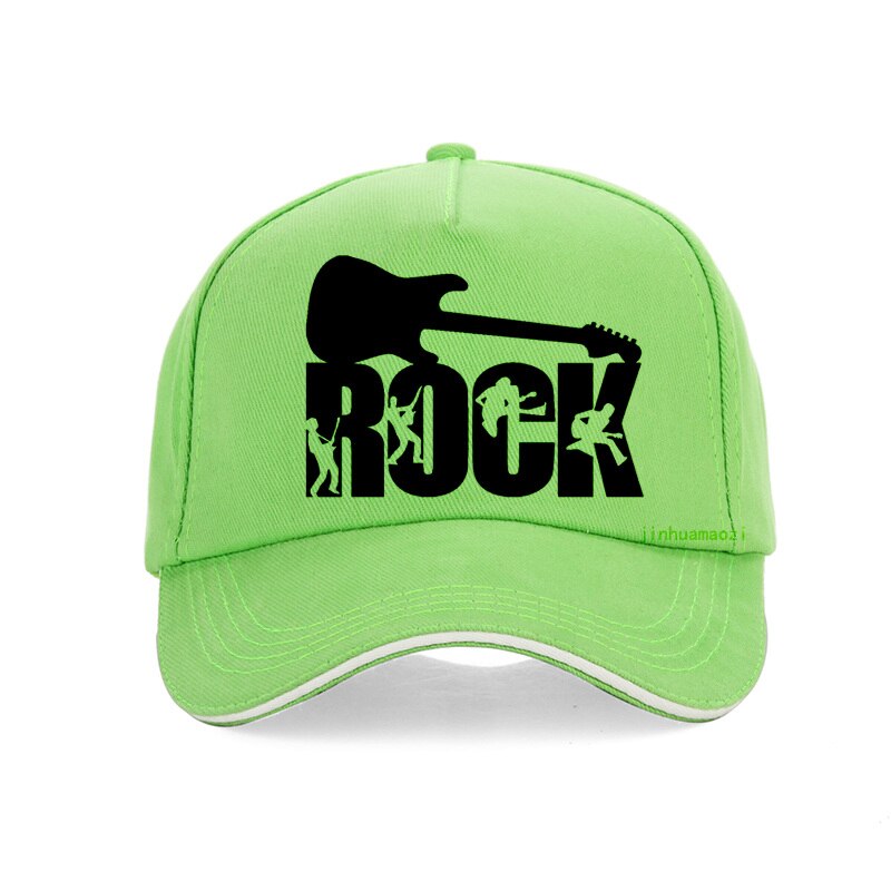 Zomer Rock Baseball Cap Mannen Vrouwen Mode Rock Brief Hoed Voor Mannen 100% Katoen Snapback Hoeden Hip Hop Pet Bone gorras: green