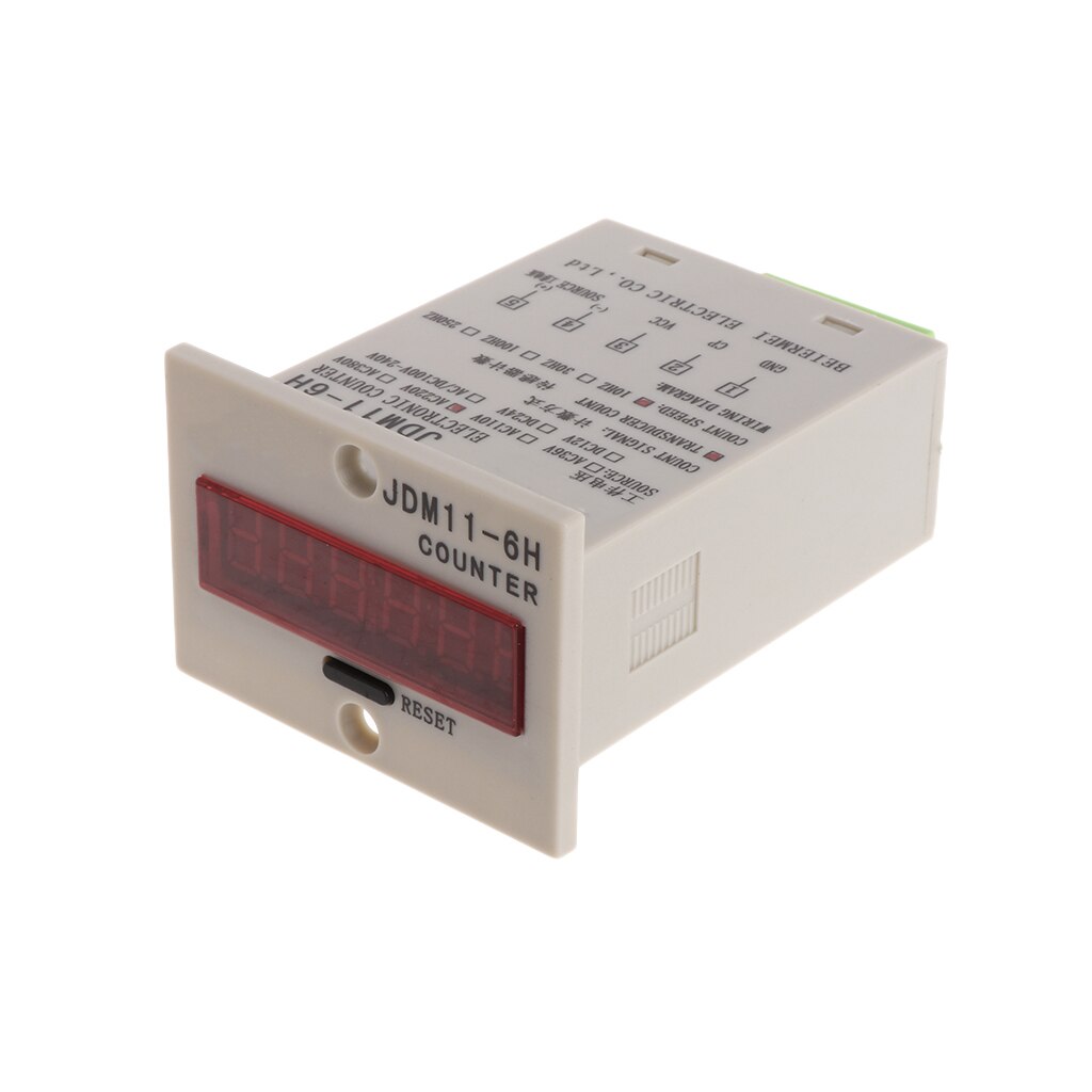 6-Digit LED Display 1-999999 Counter Adjustable NPN Photoelectric Sensor Switch Digital Counter