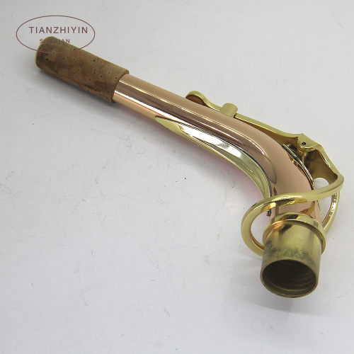 Cuello para saxofón Alto Chapado en níquel, accesorios para saxofón,: Phosphor copper