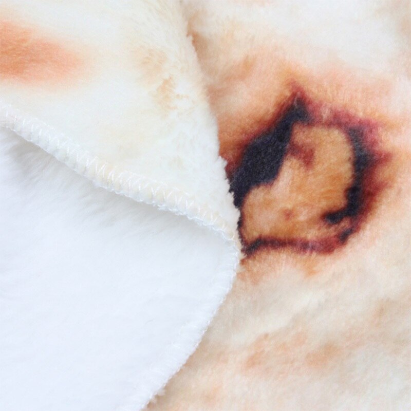 Sjovt rundt tæppe kunstigt mexicansk taco burrito tæppe nyhed flannel wrap tæppe til voksne børn babyer