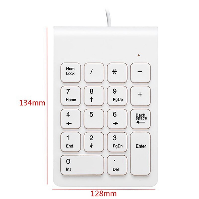 1 Pcs Mini USB Wired Numpad 18 Keys Digital Keyboard & 1 Pcs Foldable Plastic Laptop Stand Office Tablet Stand Bracket