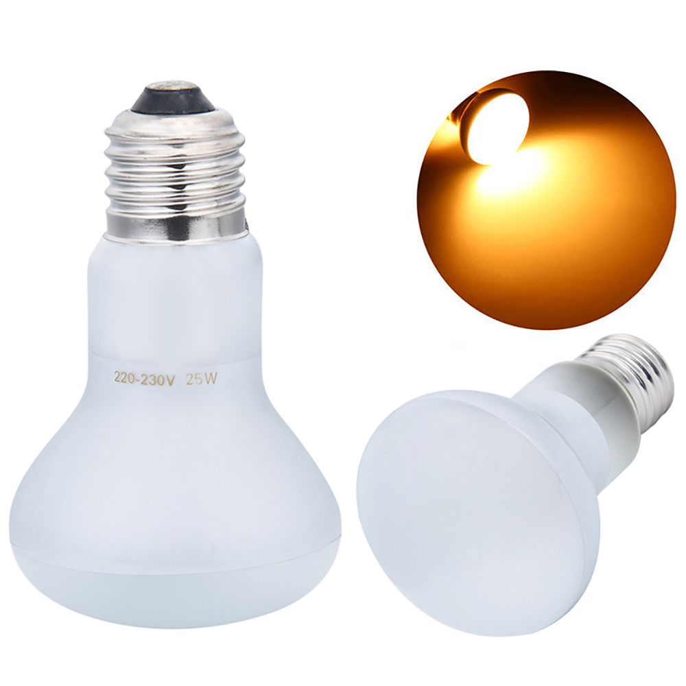 50W 220-240V Pet Heating Lamp Night Amphibian Bird Snake Grandmother Simulates Natural Sunlight Lamp Reptile UVA Rays Heat Bulb