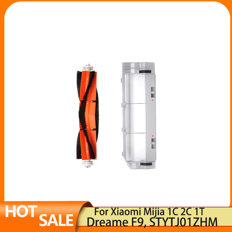 Kompatibel Für Dreame F9, Xiaomi Mijia 1C 2C 1T STYTJ01ZHM Ersatz Zubehör Wichtigsten Seite Pinsel Hepa-Filter Mopp Tuch teile: Licht Grau