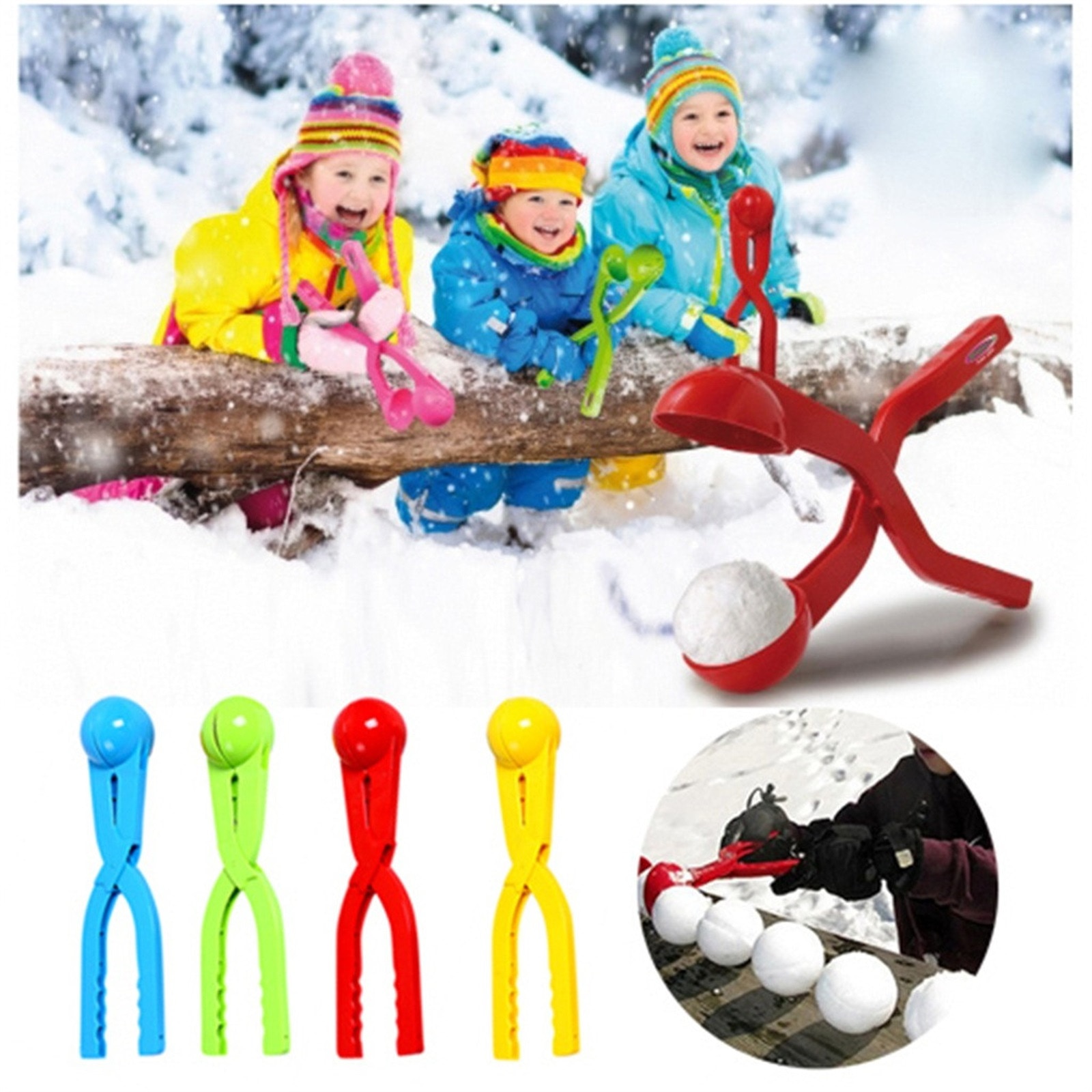 Sneeuwbal Maker Clip Tool Kids Speelgoed Voor Winter Outdoor Sport Outdoor Sneeuw Spelen Ouder-kind Interactief Speelgoed Детские Игрушки