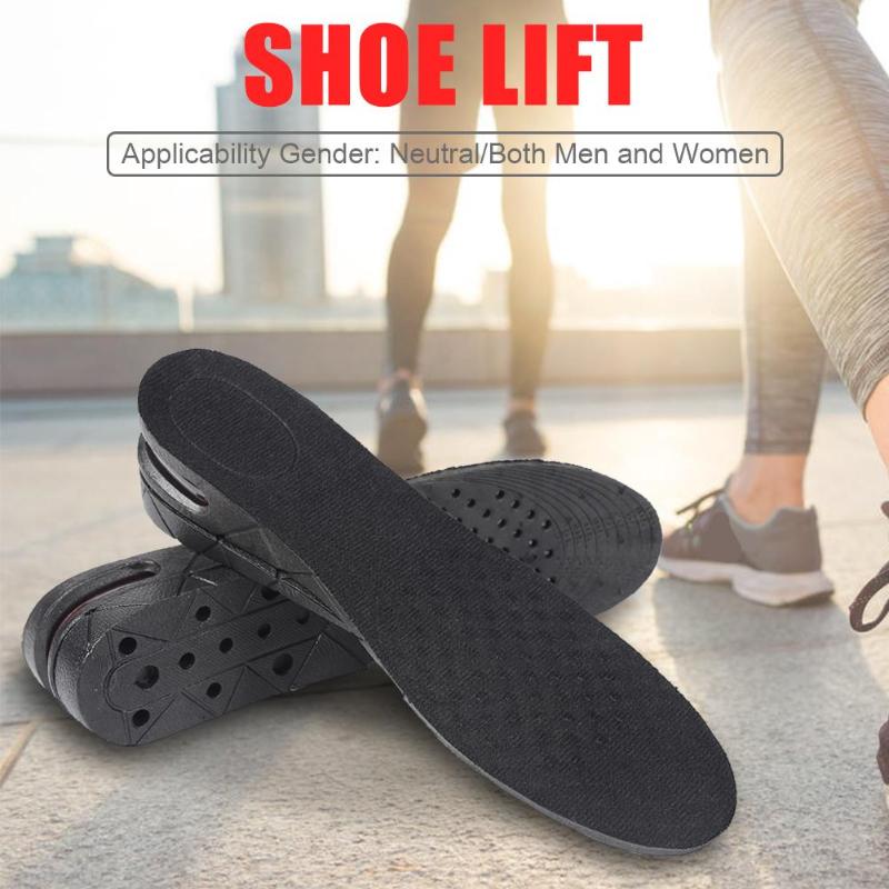 1 paire TPR unisexe hauteur augmentation semelle rehaussement coussin coupe réglable femmes hommes ascenseur chaussure talon Insert Pad