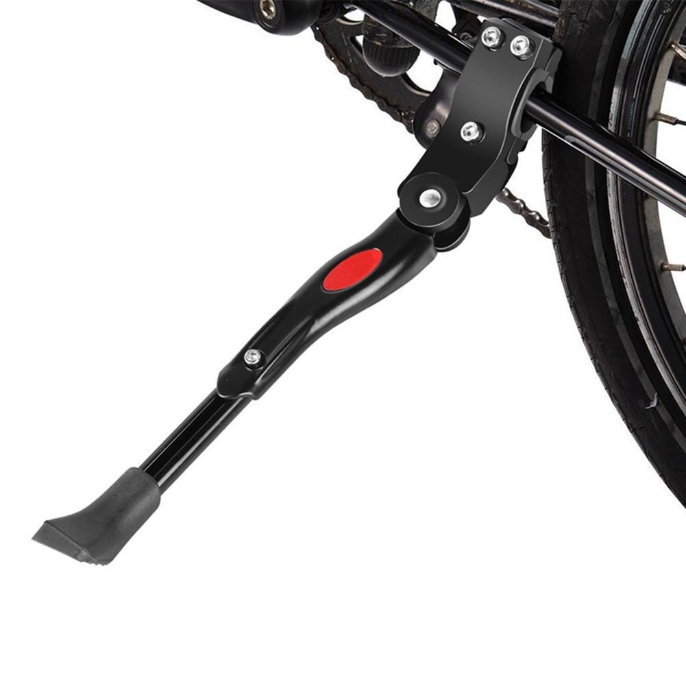 Einstellbar MTB Road Fahrrad Ständer Parkplatz Rack Side Kick Ständer (Schwarz)