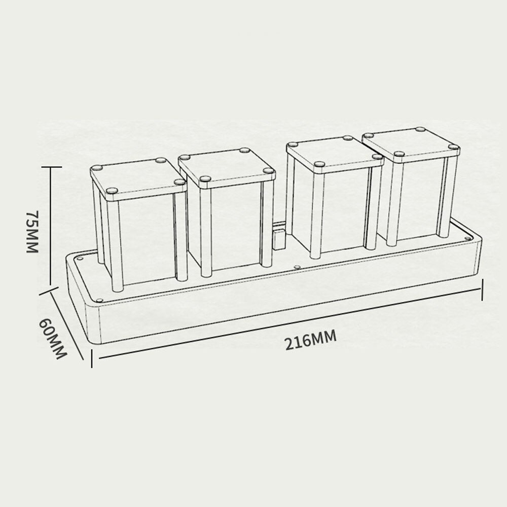 LED Electronic Digital Alarm Clocks Timer 12 24 Hours Time System Adjustable 8 Display ModesChristmas Home Decoration